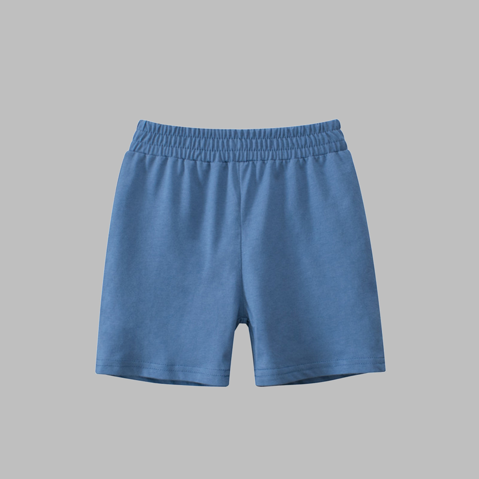 NAISIBABY Boys Girls Summer Shorts, Kids Unisex Cute Solid Color Comfy Active Shorts Blue 6 T